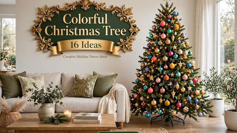 Colorful Christmas Tree - 16 Creative Holiday Decor Ideas
